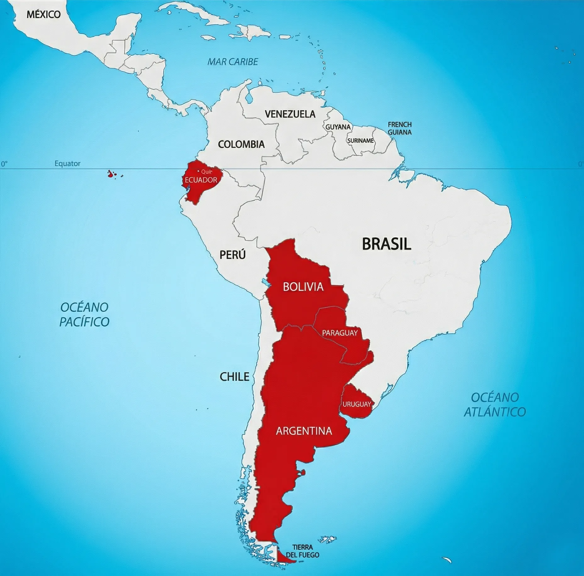 mapa latinoamerica
